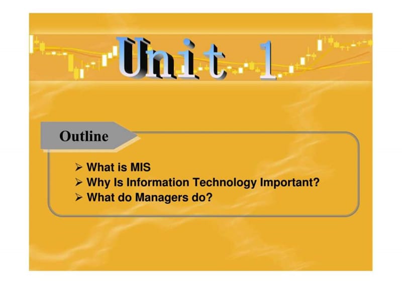 信息管理专业外语unit_第1页