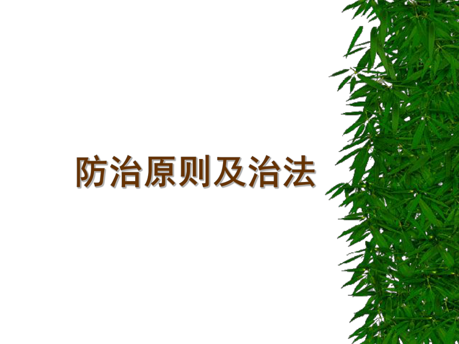 《防治原则与治法》ppt课件_第1页