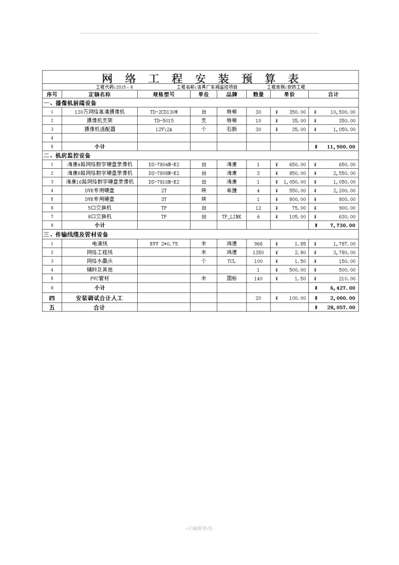 网络改造工程合同模板_第3页