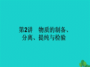 高考化學(xué)二輪復(fù)習(xí) 第一篇 專題四 化學(xué)實驗基礎(chǔ) 2 物質(zhì)的制備、分離、提純與檢驗課件1