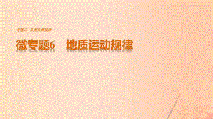 高考地理三輪沖刺 考前3個(gè)月 考前回扣 專題二 五類自然規(guī)律 微專題6 地質(zhì)運(yùn)動(dòng)規(guī)律課件