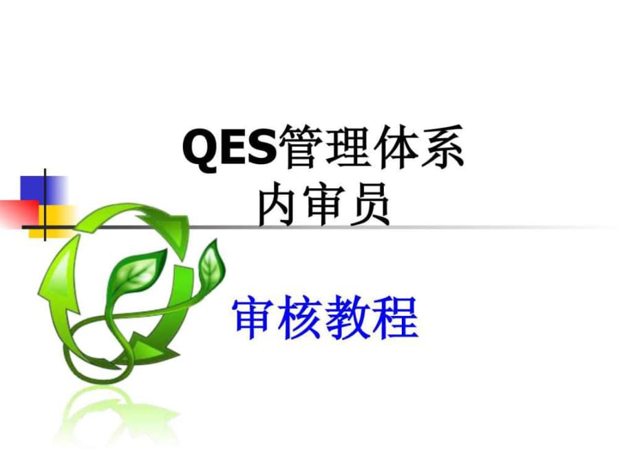 qes三体系审核培训_第1页