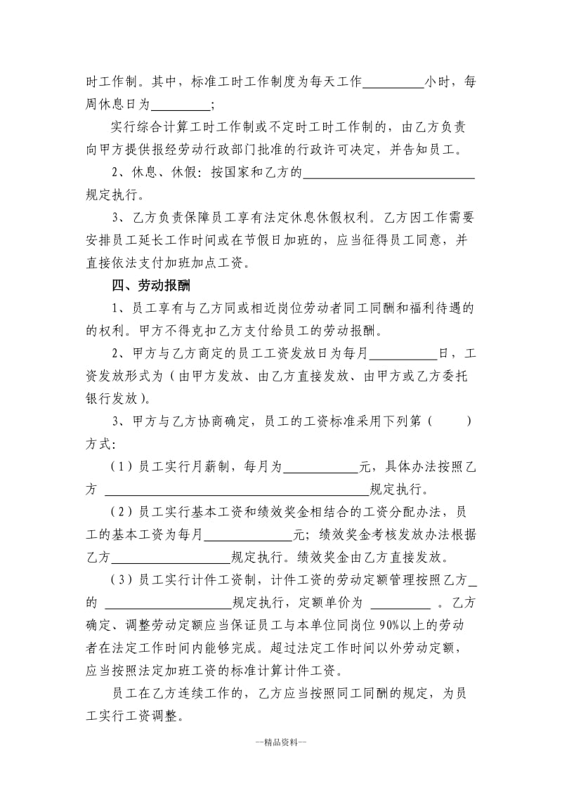 南京劳务派遣协议书-(2)_第3页