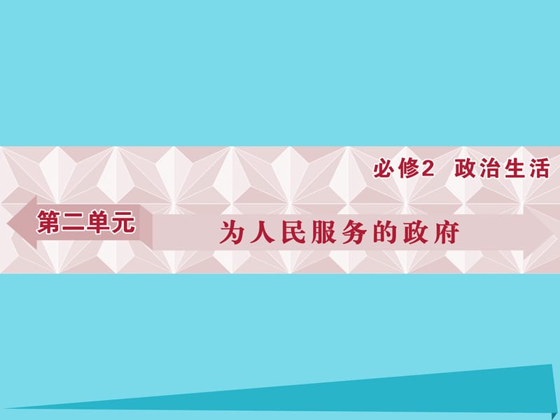 高考政治總復(fù)習(xí) 第二單元 第三課 我國(guó)政府是人民的政府課件（必修2）_第1頁