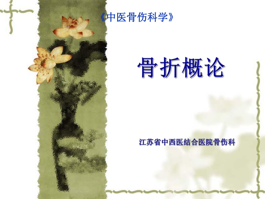 《骨折概論》ppt課件_第1頁(yè)