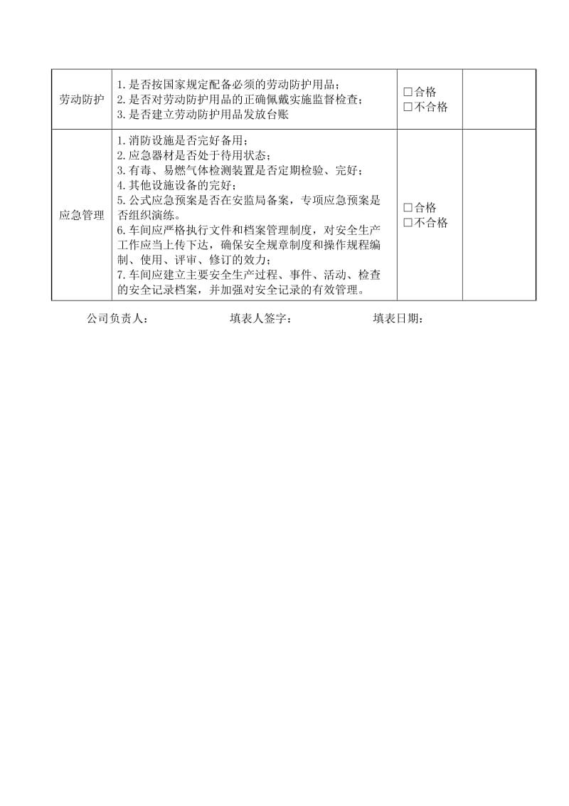 企业安全生产隐患排查清单_第3页