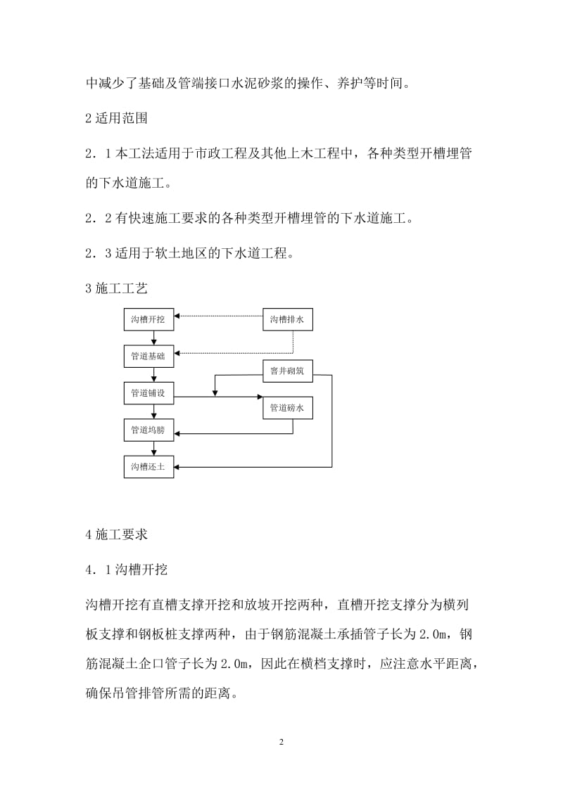 钢筋混凝土承插管(企口管)施工方案_第2页