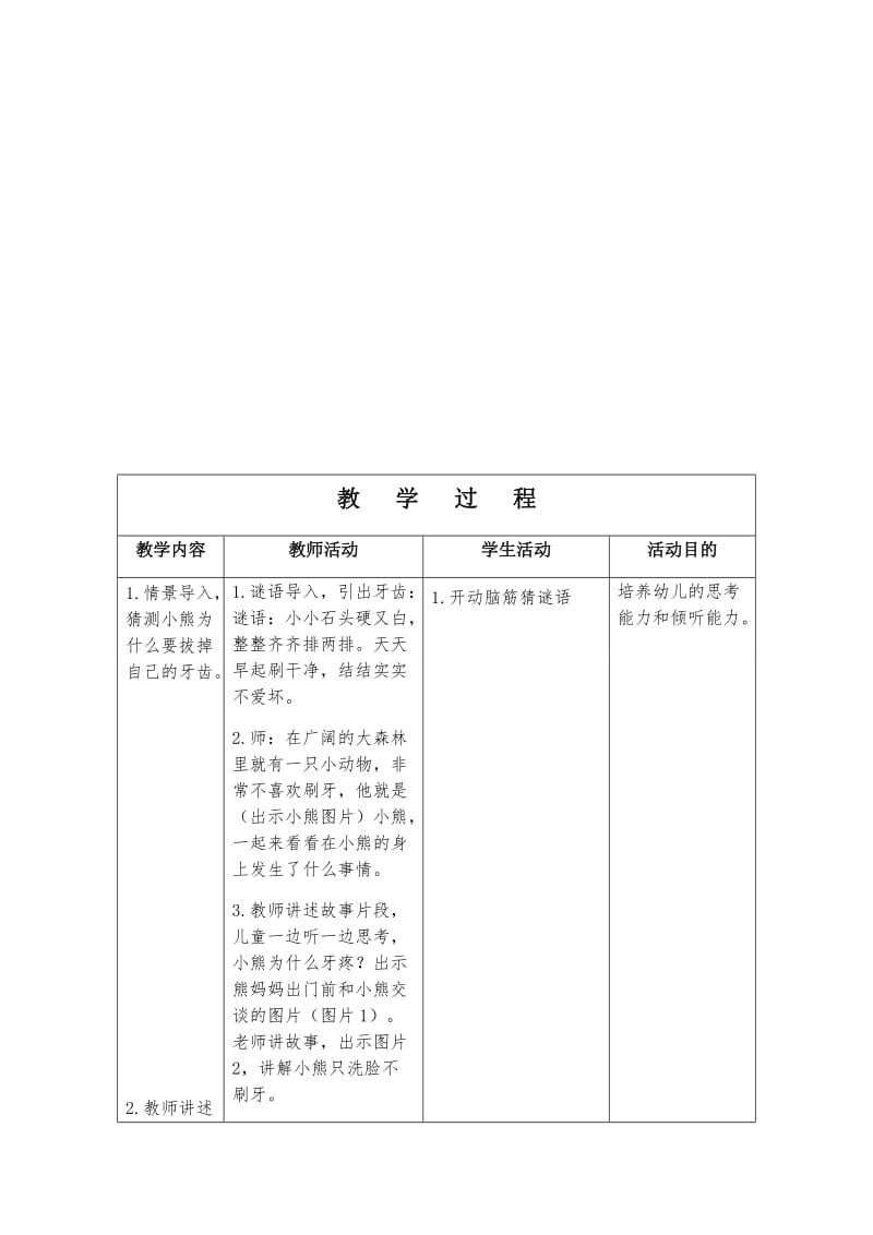 故事《小熊拔牙》_第2页