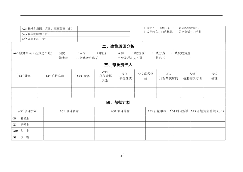 精准扶贫贫困户登记表_第3页