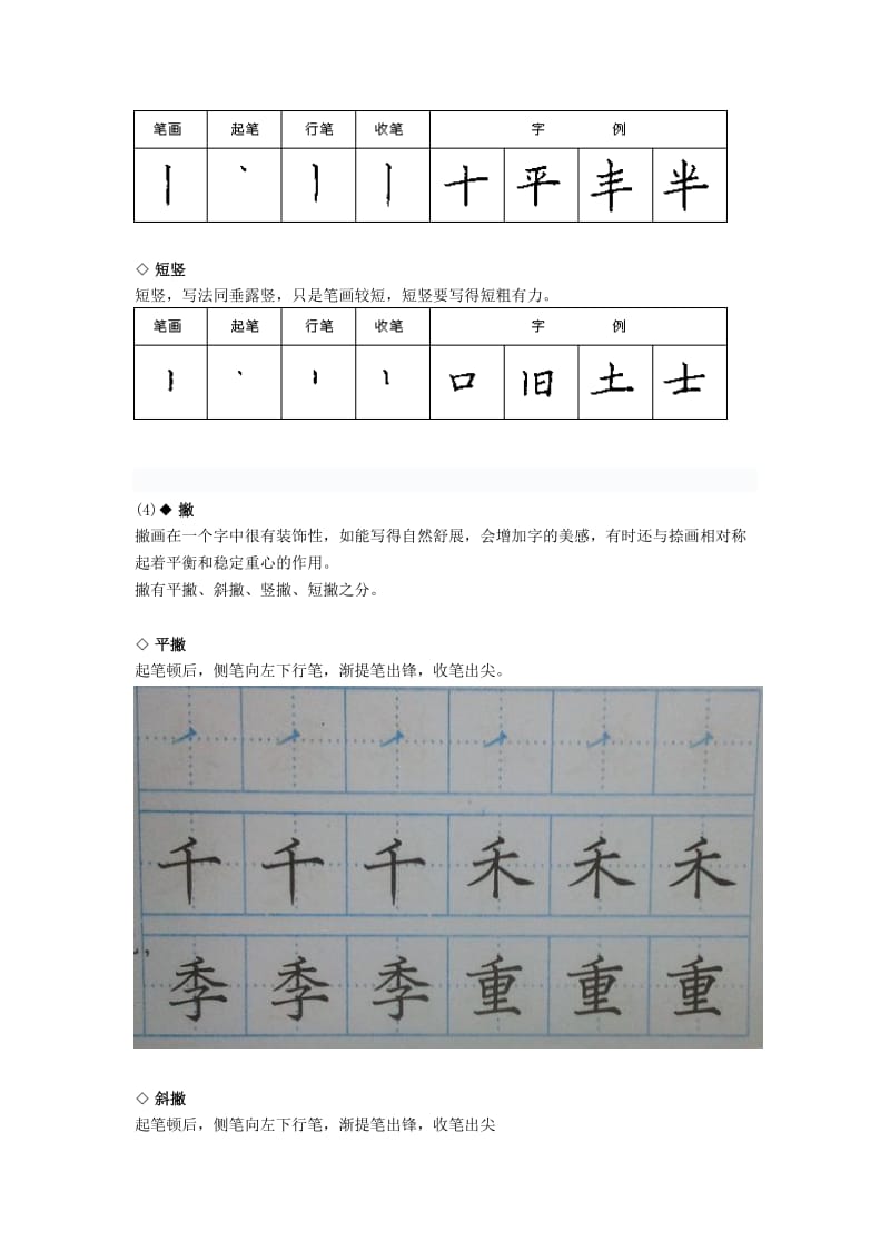 楷书基本笔画教学_第3页