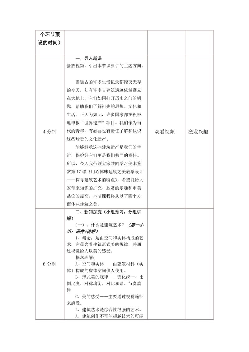 《探寻建筑艺术的特点》教学设计_第2页