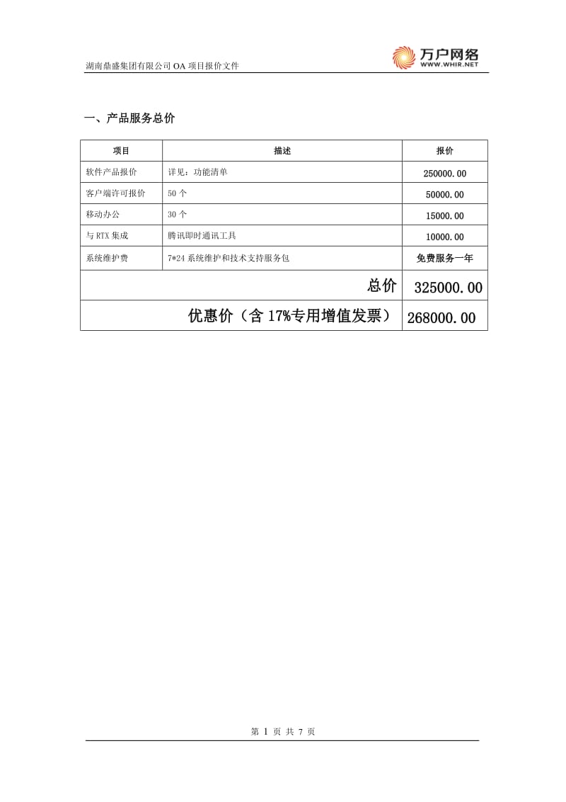 集团OA系统报价及方案_第2页