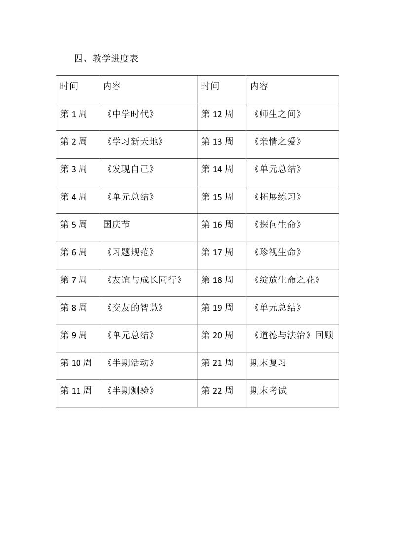 七年级《道德与法治》教学计划_第3页