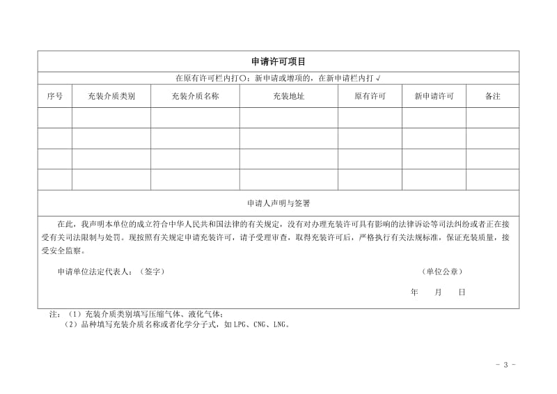 车用气瓶充装许可申请书_第3页