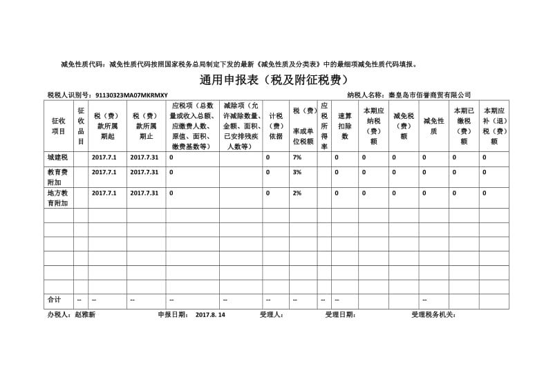 印花税纳税申报表税_第3页