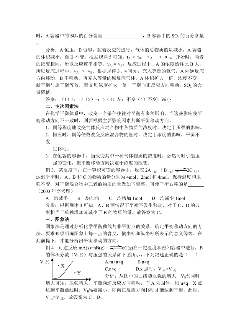 判断化学平衡移动“六法”_第2页