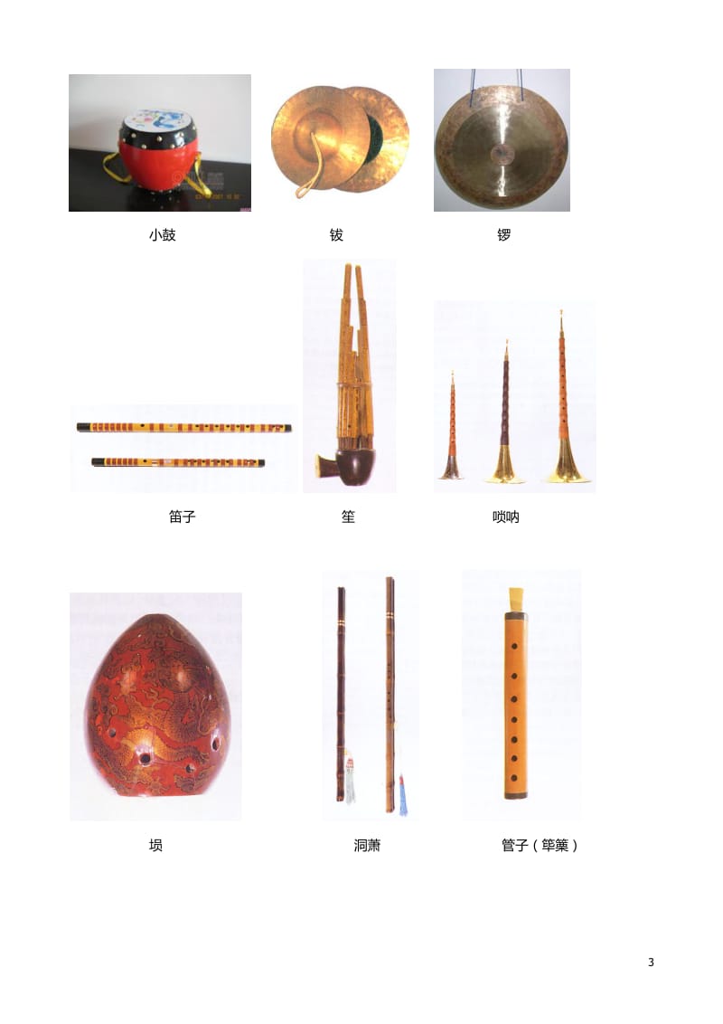 常见乐器名称+乐器图片_第3页