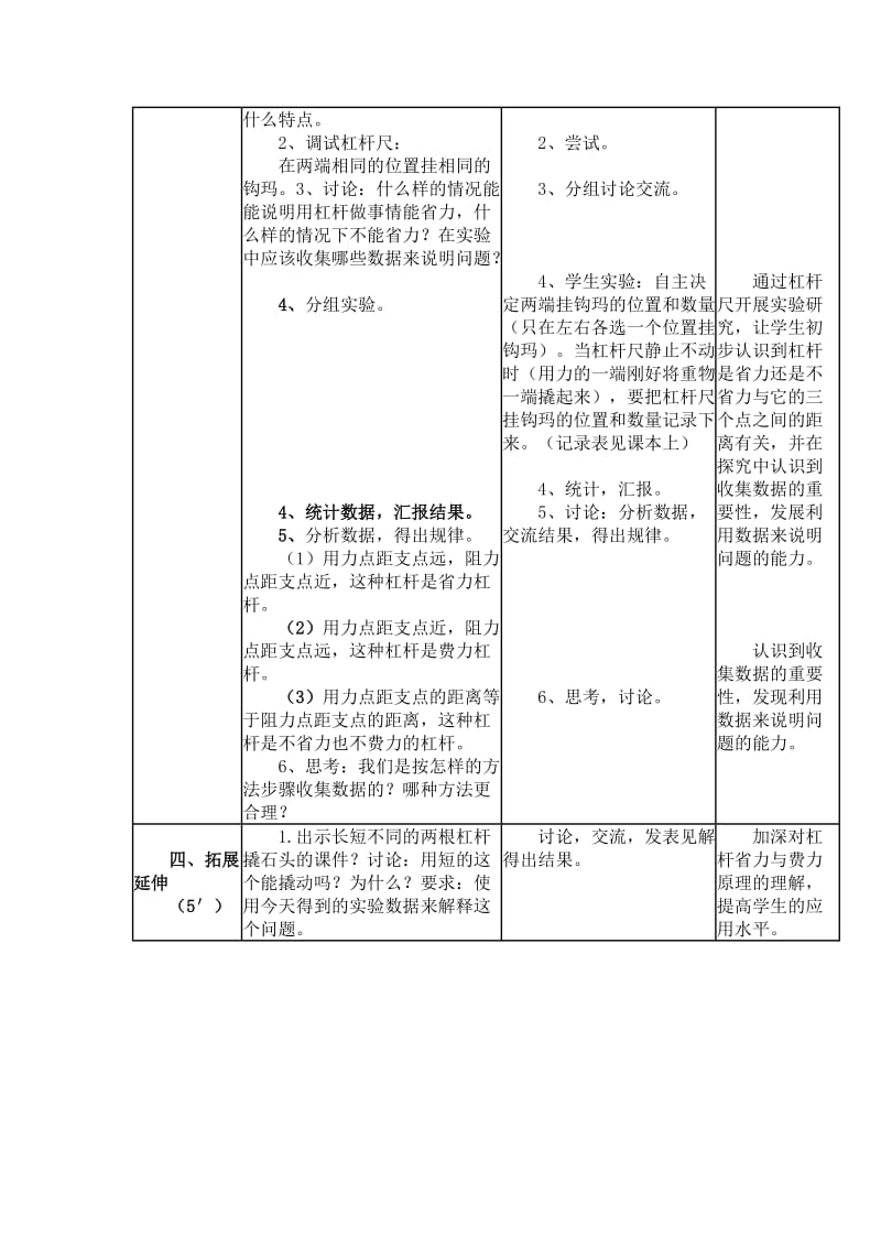 《杠杆的科学》教学设计_第3页