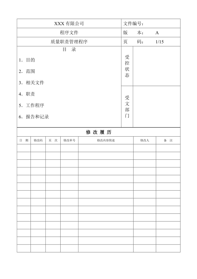 质量职责管理程序_第1页