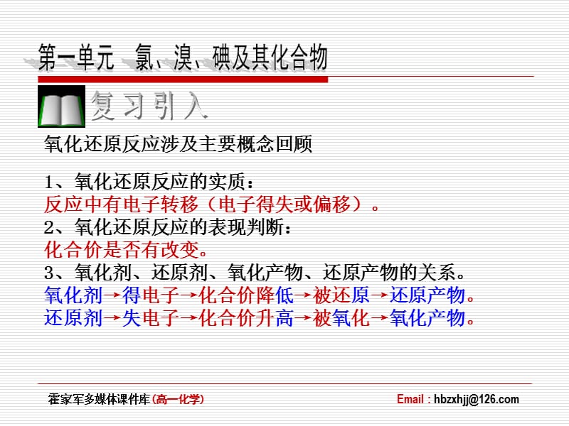 《 氯、溴、碘及其化合物》（氧化还原反应）课件四十六（9张PPT）_第3页