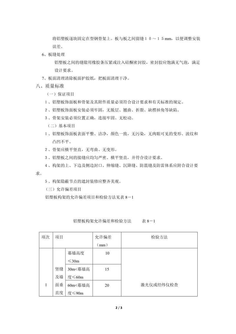 铝塑板门头干挂铝塑板施工方案_第2页