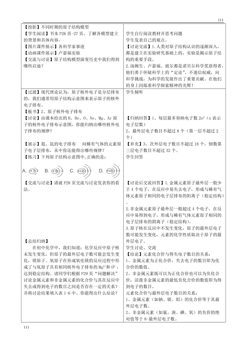 《人类对原子结构的认识》教案3_第2页