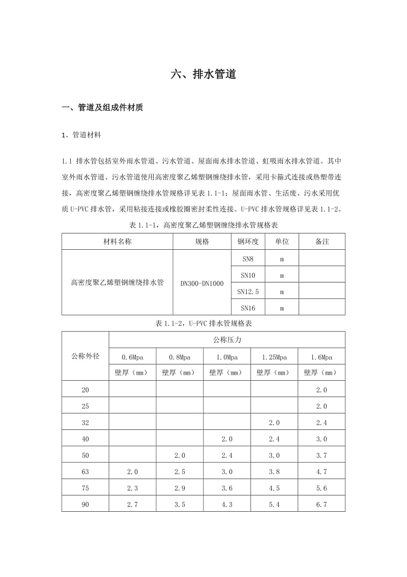 排水管道施工技术要求_第1页