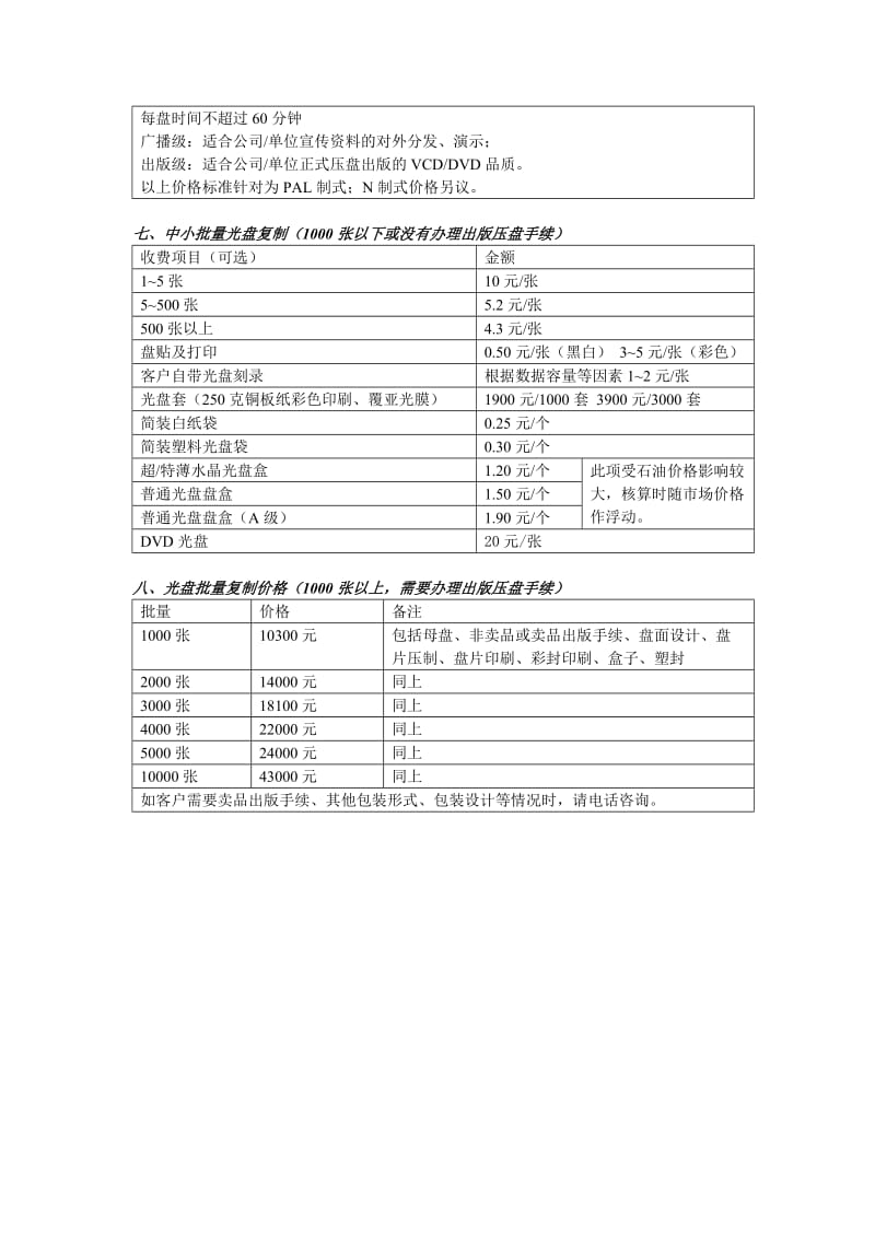 影视制作报价单2_第3页