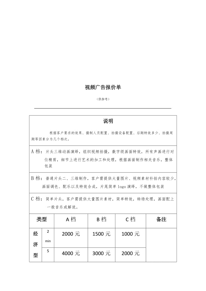 视频类报价终稿_第2页