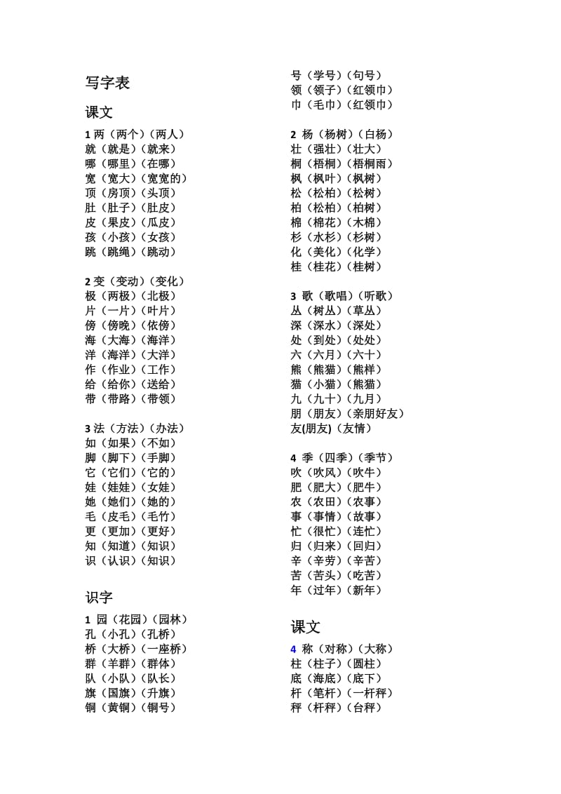 二年级语文上 扩词_第1页