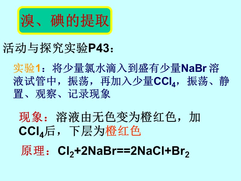 《氯溴碘及其化合物》（溴、碘的提取）课件六十九（18张PPT）_第3页