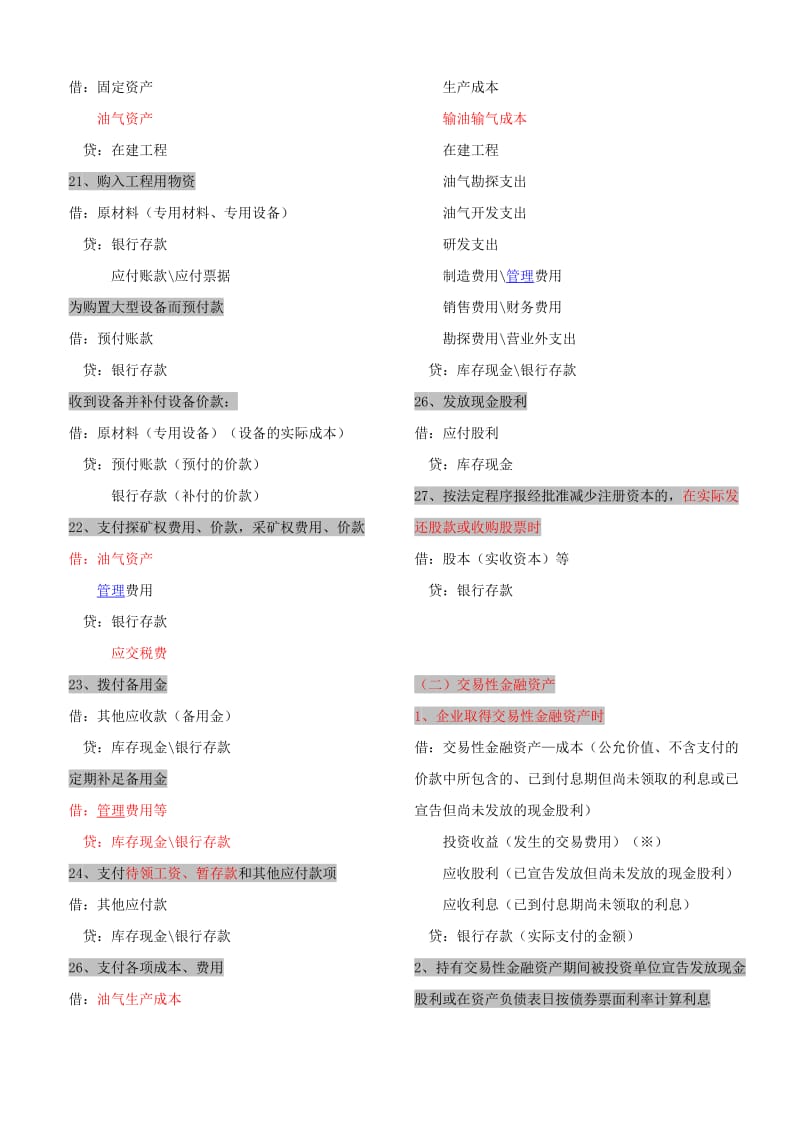 新会计准则下会计分录大全_第3页