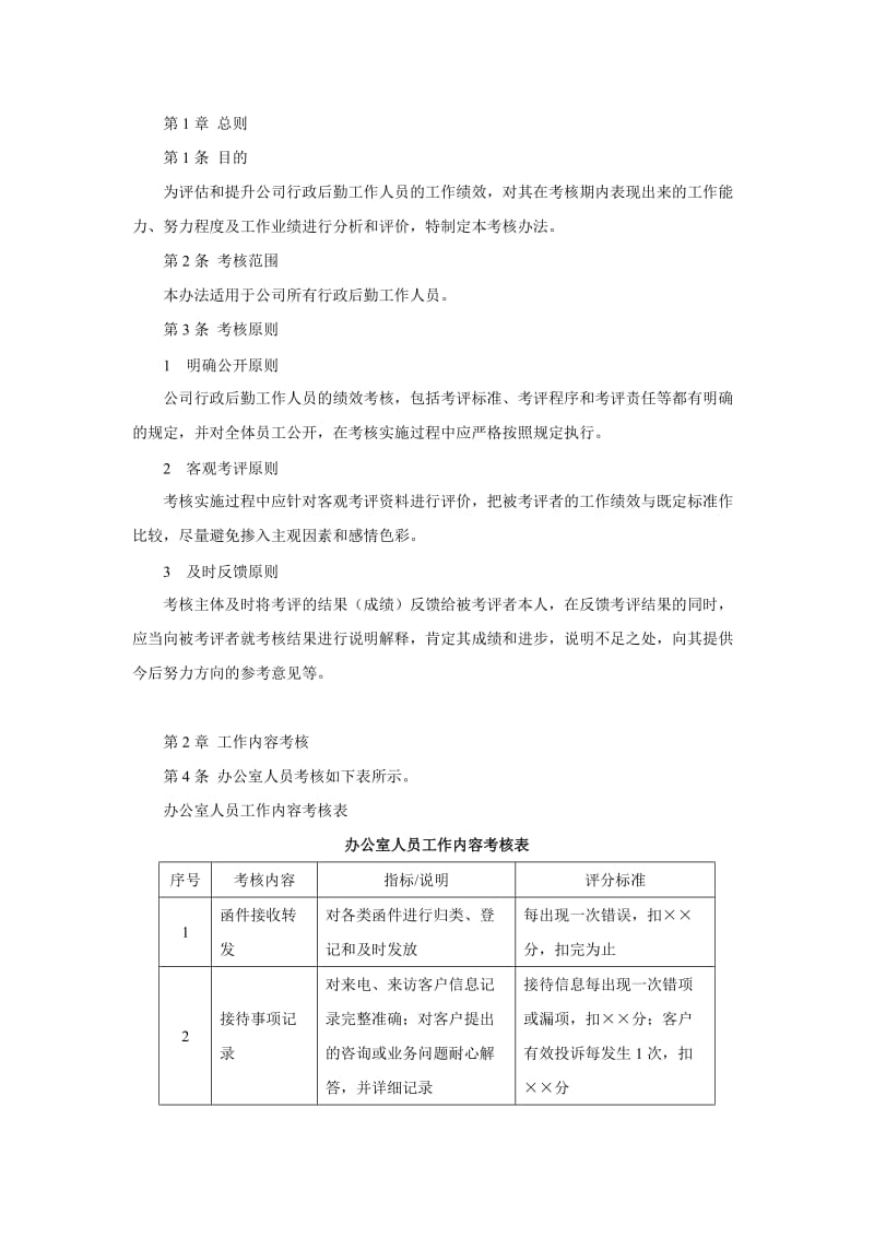 行政后勤绩效考核_第1页