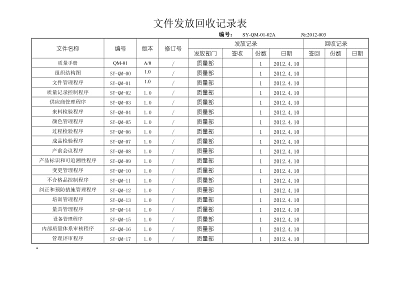 文件发放、回收记录_第3页