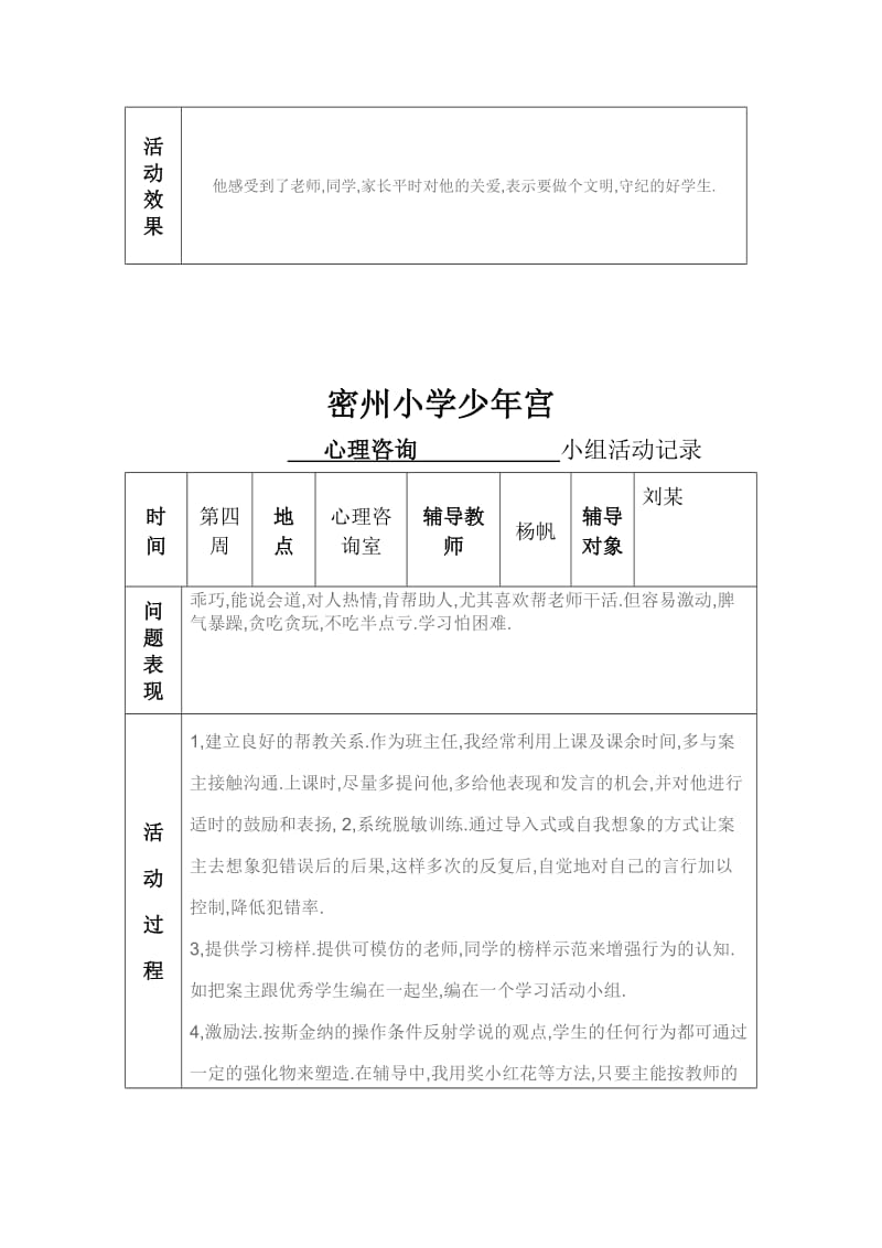 心理咨询活动记录_第2页