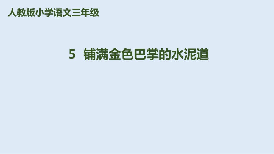 5《鋪滿金色巴掌的水泥道》第2課時_第1頁