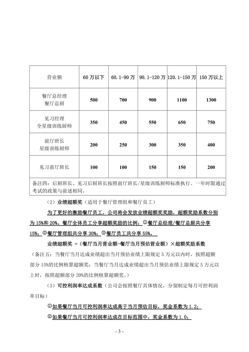 餐厅薪酬制度_第3页