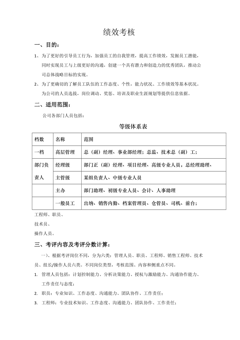 全面绩效考核方案_第1页