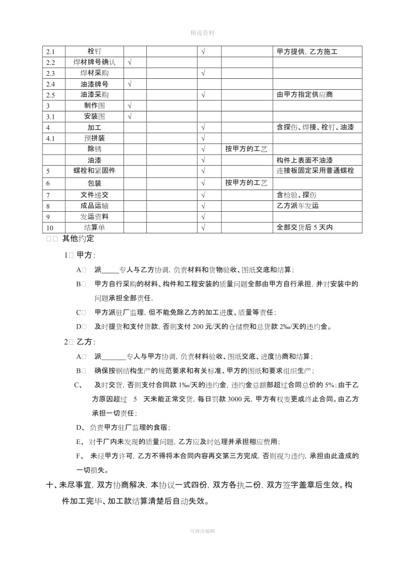 钢结构委托加工合同[001]_第3页