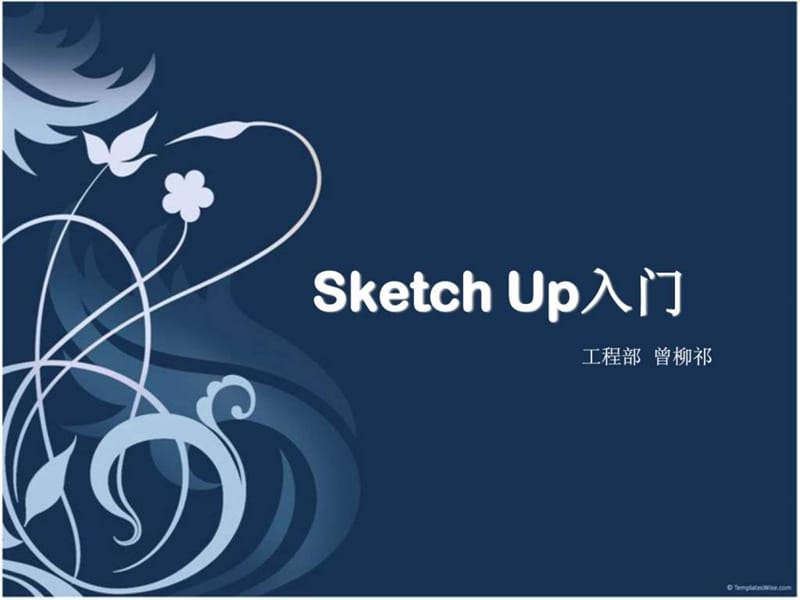 《sketchup讲义》PPT课件_第1页