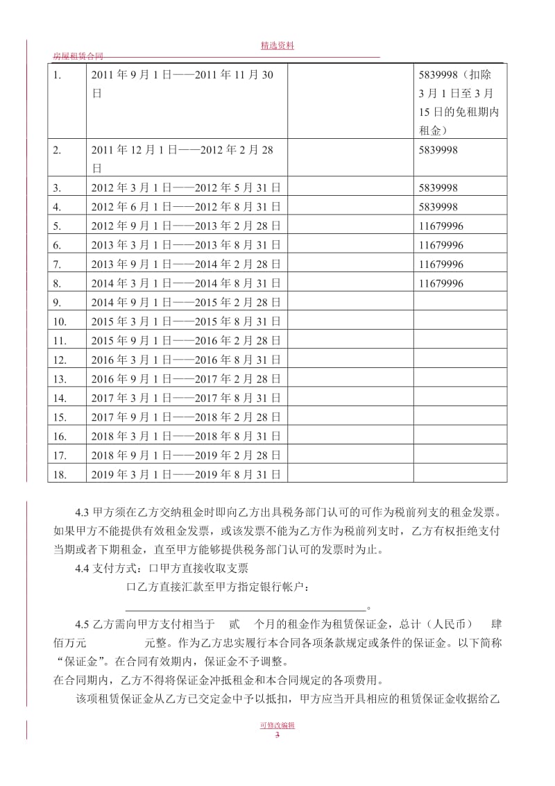 租赁合同清洁版_第3页