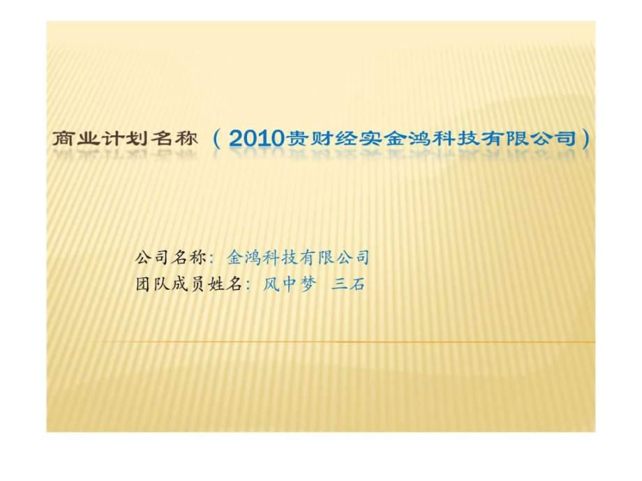 《公司商業(yè)計劃書》PPT課件_第1頁