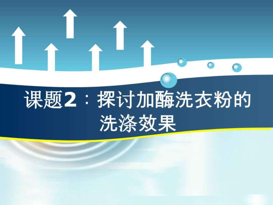 《探討加酶洗衣粉的洗滌效果》好_第1頁