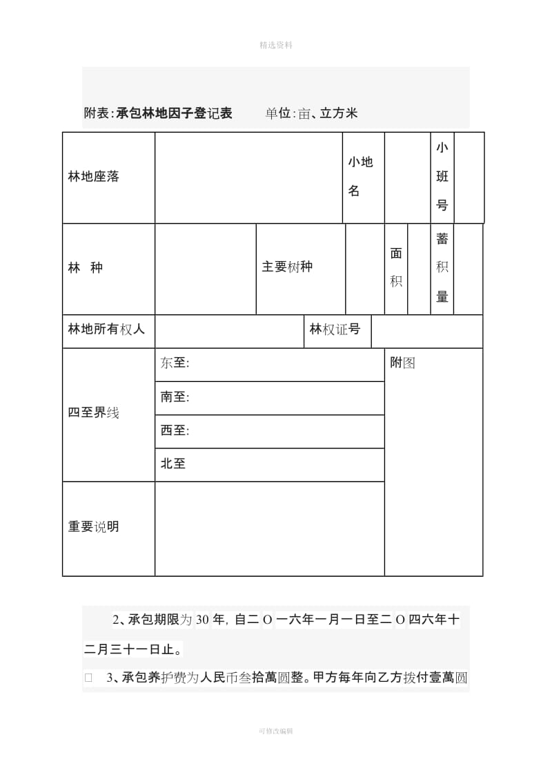 国有林地承包养护合同标准版_第2页