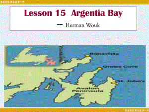 高级英语（第三版）第一册第十五课ArgentiaBay
