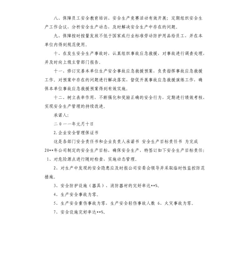 总经理安全承诺书 .docx_第2页