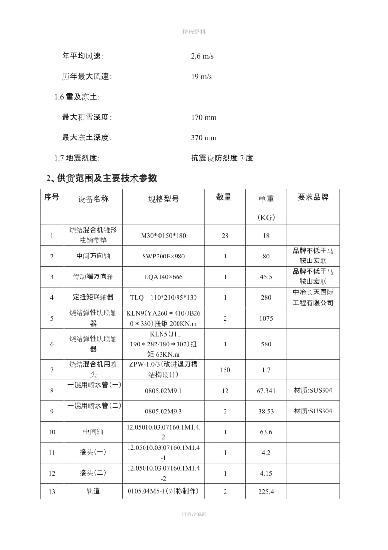 联轴器小机加工链条电液推杆技术协议_第3页