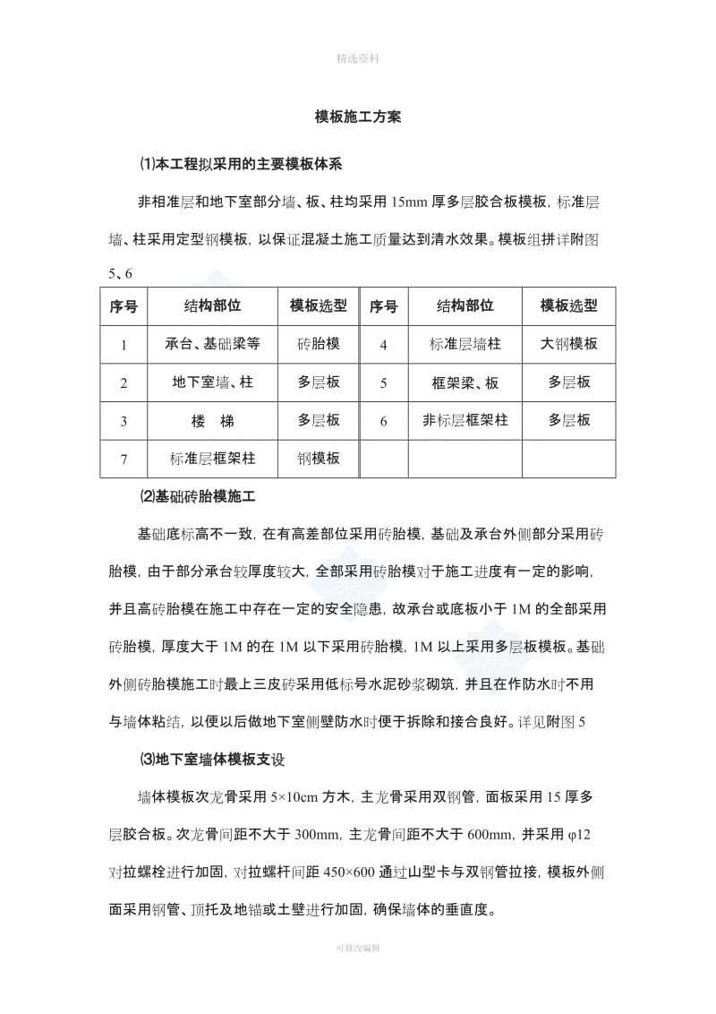 郑州某超高层综合楼模板施工方案_第1页