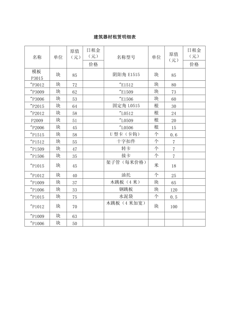 钢模板租赁合同_第3页