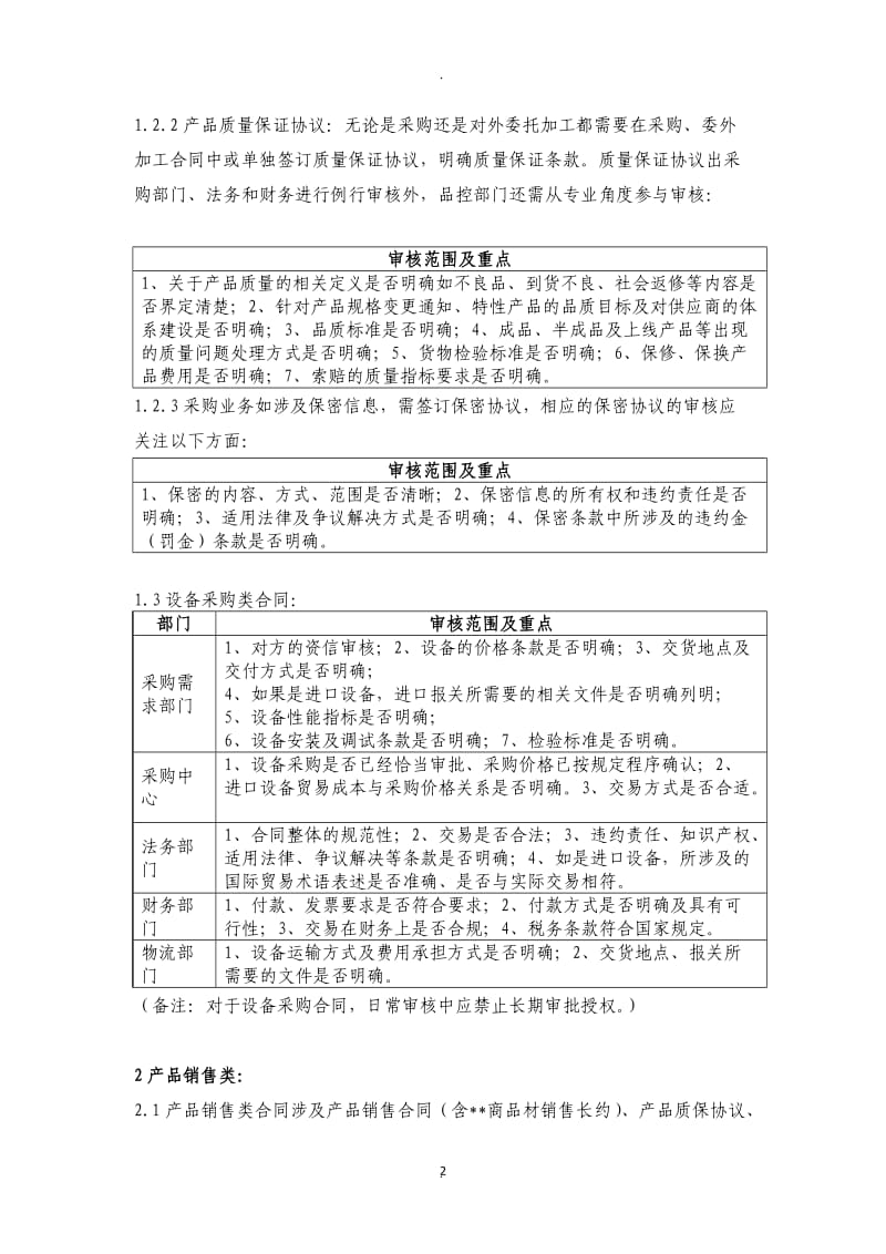 各类常见经济合同审核要点_第2页